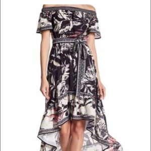 Off Shoulder Hi-Lo Maxi